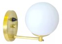 Ver imagem 2 de Kit 2 Arandela Dourado Jabuticaba Globo 12cm com Interruptor