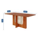 Ver imagem 3 de Mesa Jantar em Mdf 1,80 sem Vidro Louise Cimol Cinamomo