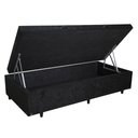 Ver imagem 3 de Cama Box Baú Solteiro Conforto Sintético Preto + Colchão Solteiro Conforto Espuma D33 Com EPS 30x88x