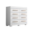 Ver imagem 1 de Cômoda Bebê Nalu c/ 8 Gavetas Branco - ACP