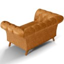 Ver imagem 7 de Sofá 2 Lugares para Sala de Estar Império 150 Cm D02 Couríssimo Whisky B-90 - Lyam Decor