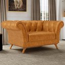 Ver imagem 2 de Sofá 2 Lugares para Sala de Estar Império 150 Cm D02 Couríssimo Whisky B-90 - Lyam Decor