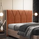 Ver imagem 2 de Cabeceira Cama Box Casal King 195 cm Aurora W01 Couríssimo Camel - Lyam Decor