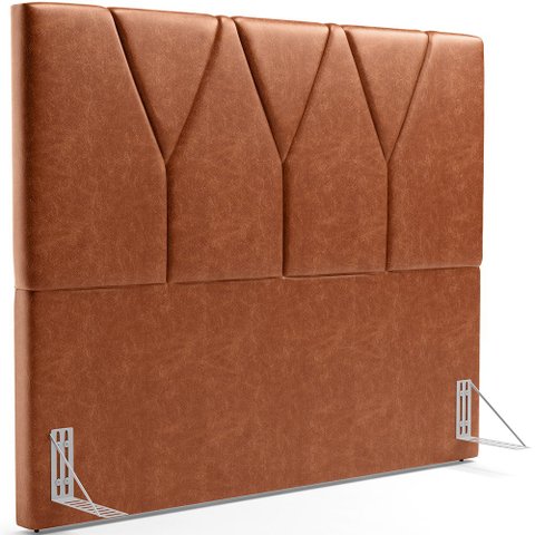 Cabeceira Cama Box Casal King 195 cm Aurora W01 Couríssimo Camel - Lyam Decor