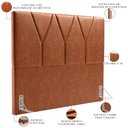 Ver imagem 4 de Cabeceira Cama Box Casal King 195 cm Aurora W01 Couríssimo Camel - Lyam Decor
