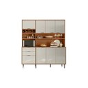 Ver imagem 4 de Kit Cozinha Praga C/ 7 Portas e 3 Gavetas Jequitiba/off White