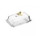 Ver imagem 1 de Manteigueira Retangular com Tampa Golden Bird 18cm X 10cm X 9cm Cristal Ecologico