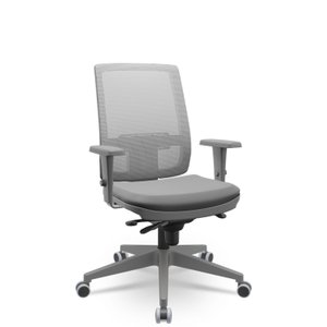 Cadeira Escritório Presidente Ergonômica NR17 Corino Encosto Regulável Brizza
