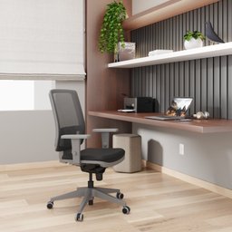 Cadeira Escritório Presidente Ergonômica NR17 Corino Encosto Regulável Brizza - 6