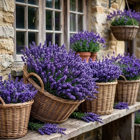 15 Buquês de Lavanda Artificial Roxo 38cm Beleza Duradoura para Sua Decoração