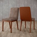 Ver mais imagens de Conjunto Mesa de Jantar Vértice Redonda com Vidro e 6 Cadeiras Pietra Henn