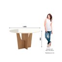 Ver imagem 3 de Conjunto Mesa de Jantar Vértice Redonda com Vidro e 6 Cadeiras Pietra Henn