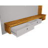Painel Ripado Autêntico para TV até 80 Polegadas 2 Gavetas com Friso Decorativo Luminária LED Cascat - 6