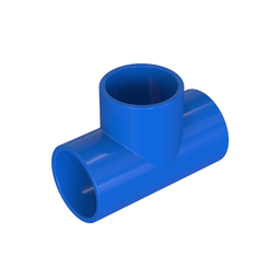 5 Unidades Tee para Irrigação Dn 35mm Pvc Azul Durín - 1