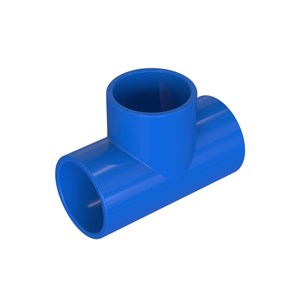 5 Unidades Tee para Irrigação Dn 35mm Pvc Azul Durín
