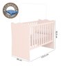 Quarto de Bebê Doce Sonho Completo Qmovi Rosa Acetinado + Colchão Ortobom - 2