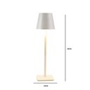 Ver imagem 2 de Luminaria Decorativa de Mesa Usb Metal Bco 38x10x10cm