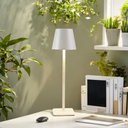 Ver imagem 3 de Luminaria Decorativa de Mesa Usb Metal Bco 38x10x10cm
