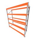 Ver imagem 1 de Mini Porta Pallet 200 Kg por Nivel Inicial com 5 Niveis Laranja com sem Mdf