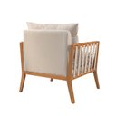 Ver imagem 5 de Poltrona de Madeira Eucalipto, Com Braço e Almofada, Estofada Jade