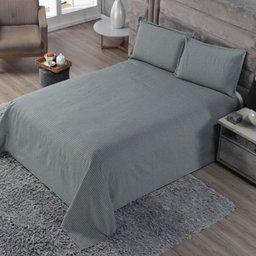Jogo de Cama Casal Queen com Colcha e Porta Travesseiro - 2
