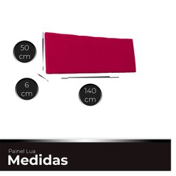Cabeceira Painel Casal de Cama Box Estofada Lua 140 Cm Veludo - 6