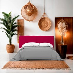 Cabeceira Painel Casal de Cama Box Estofada Lua 140 Cm Veludo - 2