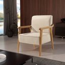 Ver imagem 1 de Poltrona de Madeira Eucalipto, Com Braço e Estofada Lina