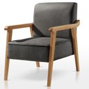 Ver imagem 2 de Poltrona de Madeira Eucalipto, Com Braço e Estofada Lina