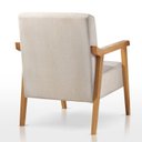 Ver imagem 4 de Poltrona de Madeira Eucalipto, Com Braço e Estofada Lina