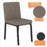 Kit 2 Cadeiras Estilo Industrial Véria Pret/capucci - Móveis Arapongas Preto Fosco/veludo - 2