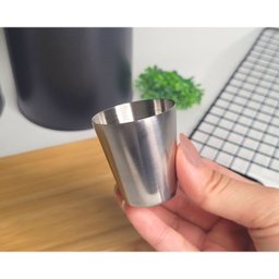 Balde de Gelo Pequeno 1,1l e Copinho Dosador 30ml Aço Inox - 4