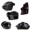 Combo 2 Pedras de Obsidiana Negra Bruta Cristal Natural - 4