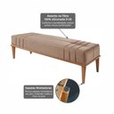 Ver imagem 5 de Recamier de Madeira Eucalipto, Estofado e Detalhe em Costura Valentin