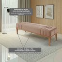 Ver mais imagens de Recamier de Madeira Eucalipto, Estofado e Detalhe em Costura Valentin