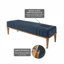 Ver imagem 5 de Recamier de Madeira Eucalipto, Estofado e Detalhe em Costura Valentin Azul Res_Atr_Linho_Azul