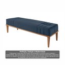 Ver imagem 7 de Recamier de Madeira Eucalipto, Estofado e Detalhe em Costura Valentin Azul Res_Atr_Linho_Azul