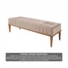 Recamier de Madeira Eucalipto, Estofado e Detalhe em Costura Valentin - 7