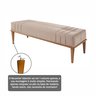 Recamier de Madeira Eucalipto, Estofado e Detalhe em Costura Valentin - 6