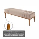 Ver imagem 6 de Recamier de Madeira Eucalipto, Estofado e Detalhe em Costura Valentin