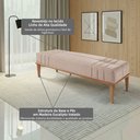 Ver mais imagens de Recamier de Madeira Eucalipto, Estofado e Detalhe em Costura Valentin