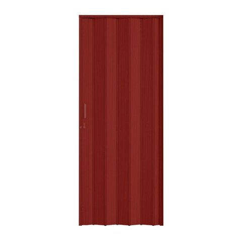 Porta Sanfonada de PVC 210cm x 96cm Plastporta Bcf Marrom/Mogno