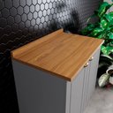 Ver imagem 3 de Balcão Americana Henn 80cm com Tampo Mdf 2 Portas para Cozinha