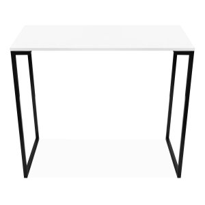 Mesa Madeira Tampo Branco Base Ferro Preto Nova Qualidade