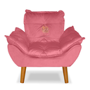 Ver imagem 2 de Poltrona Sofazinho Mini Infantil em Suede para Criança Rose