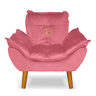 Poltrona Sofazinho Mini Infantil em Suede para Criança Rose - 2