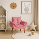 Ver imagem 4 de Poltrona Sofazinho Mini Infantil em Suede para Criança Rose
