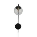 Ver imagem 5 de Arandela New Figo Preto C/ Plug e Interruptor - Vidro Transparente
