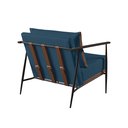 Ver mais imagens de Poltrona em Estrutura de Metal, Estofada e Almofada Inclusa Ferco