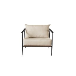 Poltrona em Linho 70cm com Estrutura de Metal Ferco - 2